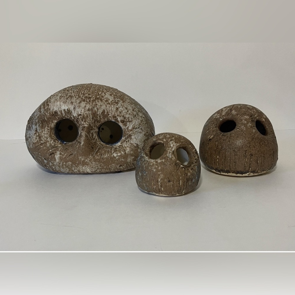 Original McCarty Pottery Owl Family (3 Bundle) Merigold, MS